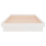 vidaXL Cadre de lit sans matelas blanc bois massif 100x200 cm