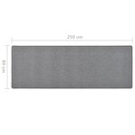 vidaXL Tapis de couloir Gris foncé 80x250 cm