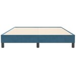 vidaXL Sommier à lattes de lit sans matelas bleu foncé 140x210 cm
