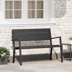 vidaXL Banc de jardin Anthracite 118 x 54 x 77cm Acier