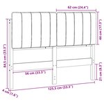 vidaXL Tête de lit capitonnée Brun et gris foncé 120 cm Pin massif