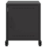 vidaXL Table de chevet noir 36x39x43 5 cm acier