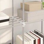 vidaXL Étagère de rangement blanc 43 x 27 x 90 cm Aluminium