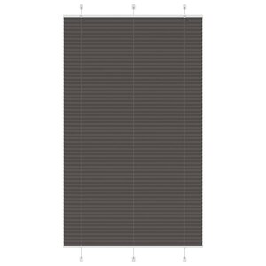 vidaXL Store plissé noir 115x200 cm largeur du tissu 114 4cm polyester