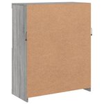 vidaXL Buffet avec lumières LED sonoma gris 81x37x100 cm