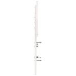 vidaXL Tête de lit blanc 135 cm bois massif de pin