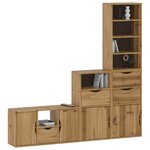 vidaXL Meubles TV 4 Pièces avec rangement ODDA bois de pin massif