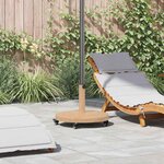 vidaXL Socles de parasol d'extérieur Bois clair 48 x 48 x 32.5 cm