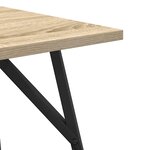 vidaXL Ensemble de tables d'appoint 2 Pièces Chêne Sonoma et noir