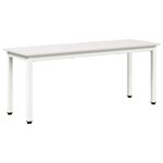 vidaXL banc Blanc 110 x 35 x 45 cm Bois de pin massif