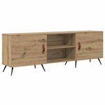 vidaXL Meuble TV chêne artisanal 150 x 30 x 50 cm Bois d'ingénierie