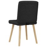 vidaXL Chaises à manger lot de 6 noir tissu