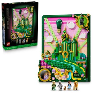 LEGO Wicked — Tableau d'Emerald City 75685  décor LEGO 1 518 pièces pour adultes.