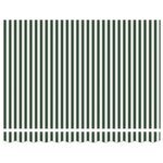 vidaXL Auvent Rétractable Vert et blanc 350 x 250 cm tissu