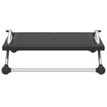 vidaXL Repose-pied Noir 45x40x13 5 cm