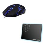 THE G-LAB COMBO ARGON Clavier FR Rétroéclairé Performance + Souris Revetement Soft-Touch + Casque KORP 100  + Tapis Antidérapant