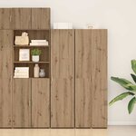 vidaXL Haut Armoire chêne artisanal 45 x 42 5 x 185 cm