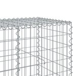 vidaXL Panier gabion avec couvercle 1150x100x100 cm fer galvanisé