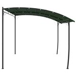 vidaXL Pavillon 3 x 3 x 2 55 m Vert Acier enduit de poudre et tissu