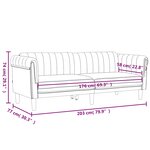 vidaXL Ensemble de canapés 3 Pièces crème velours