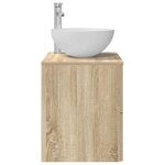 vidaXL Vanité de lavabo mural Chêne Sonoma 49 5 x 41 x 64 5 cm