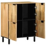 vidaXL Buffet marron 60x33x75 cm bois massif de manguier