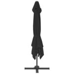 vidaXL Parasol de jardin en porte-à-faux et poteau en aluminium