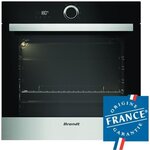 Four électrique encastrable à convection naturelle - BRANDT BXP5100X - Inox - 68L - Pyrolyse - A