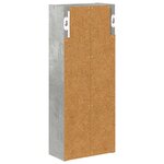vidaXL Armoire murale de salle de bain Gris Béton 20 x 10 x 50 cm