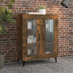 vidaXL Buffet chêne fumé 69 5x34x90 cm bois d'ingénierie