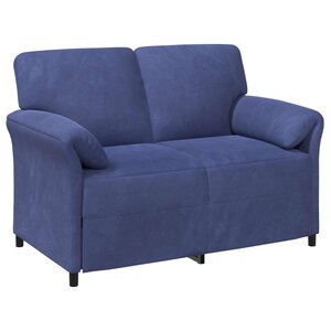 vidaXL Sofa 2 places Bleu police 138 x 83 x 95 cm Velours