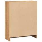 vidaXL Bibliothèque chêne artisanal 60x24x76 cm bois d'ingénierie