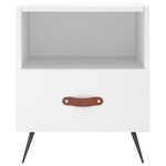 vidaXL Table de chevet blanc 40x35x47 5 cm bois d’ingénierie