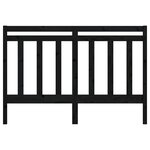 vidaXL Tête de lit Noir 146x4x100 cm Bois massif de pin