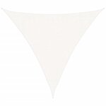 vidaXL Voile d'ombrage 160 g/m² Blanc 3x3x3 m PEHD