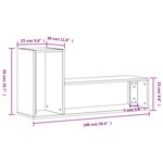 vidaXL Meubles TV 2 Pièces noir 100x30x50 cm bois d'ingénierie