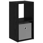 vidaXL Table de chevet avec tiroir Chêne noir 25 5 x 22 x 49 5 cm