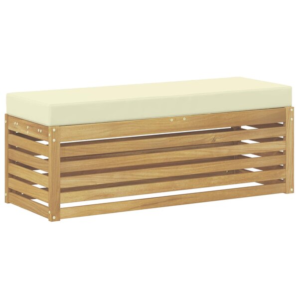 vidaXL Ensemble de canapés d'extérieur Blanc et crème 115 x 43 x 45 cm