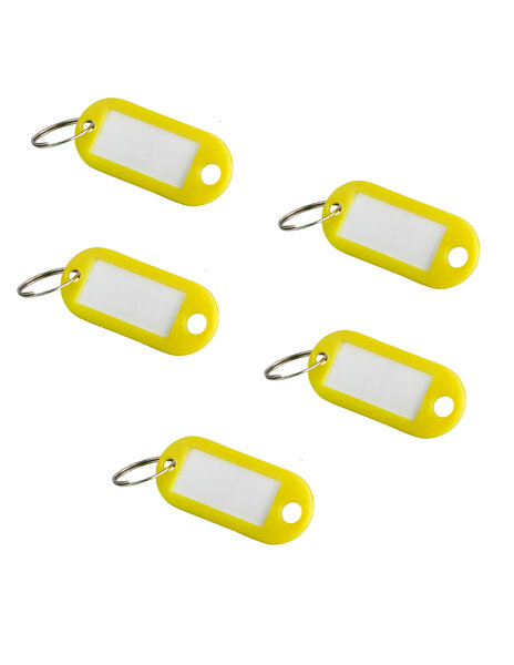 THIRARD - Lot de 5 portes-étiquettes  jaune  50x20mm - THIRARD