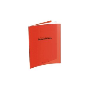 Cahier agrafe 170x220 polypro rouge 32p 90g sey2 5mm rouge CONQUÉRANT