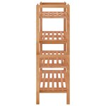 vidaXL Étagères à chaussures 2 Pièces 69x27x41 cm Bois massif de noyer