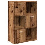 vidaXL Bibliothèque vieux bois 60 5x30x90 cm bois d'ingénierie