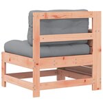 vidaXL Canapé de jardin accoudoir avec coussin bois massif douglas
