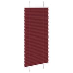 vidaXL Store plissé rouge bordeaux 65x150 cm largeur du tissu 64 4 cm