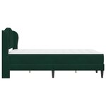 vidaXL Cadre de lit avec tête de lit Vert foncé 120 x 200 cm Velours