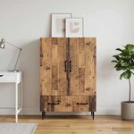 vidaXL Buffet Bois ancien 66 x 34 5 x 95 cm Bois d'ingénierie