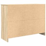 vidaXL Buffet avec tiroir chêne sonoma 101x35x76 cm bois d'ingénierie