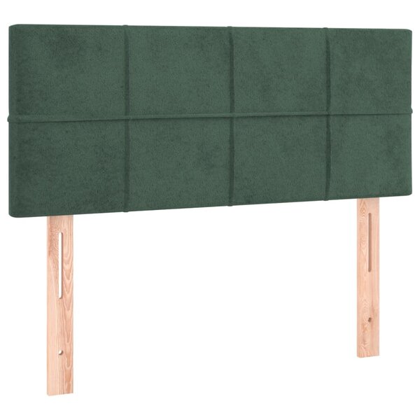 vidaXL Tête de lit Vert foncé 80x5x78/88 cm Velours