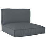 vidaXL Set de coussins de palette 2 Pièces Anthracite 80 x 80 x 12 cm