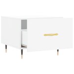 vidaXL Tables basses 2 Pièces blanc 50x50x40 cm bois d'ingénierie